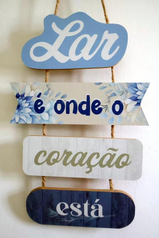 Placa Decorativa em madeira "Lar" – photo 2
